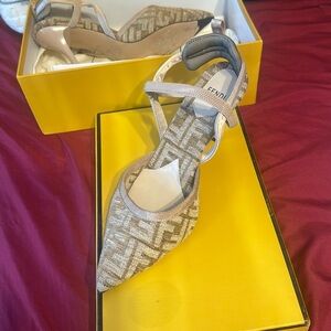 Fendi Rome sling back